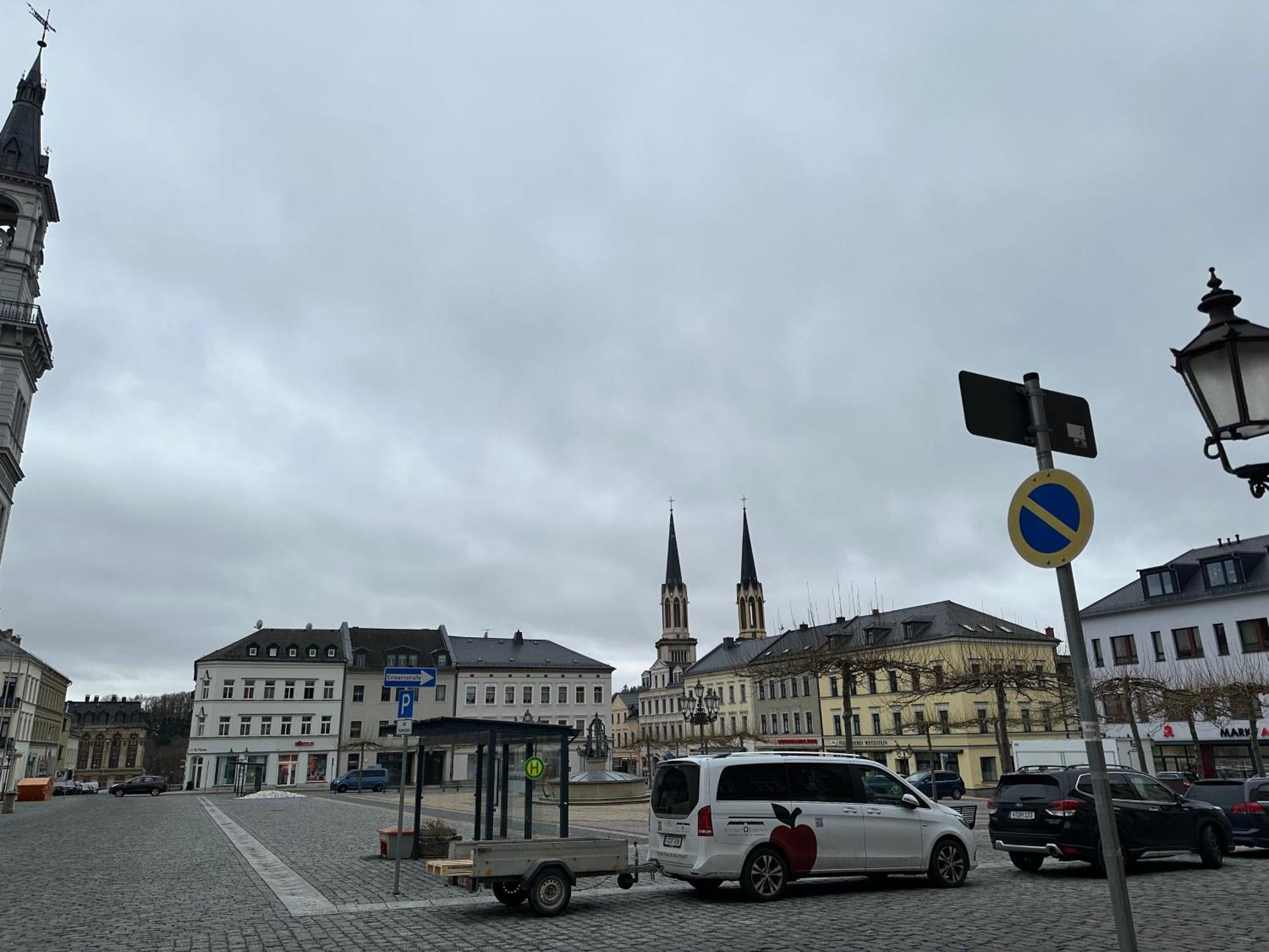 Ein Zimmer Wohnung Am Markt Oelsnitz  Exteriör bild